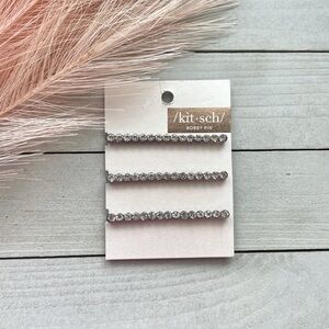 NWT Kitsch Embellished Bobby Pins 3 Pack
